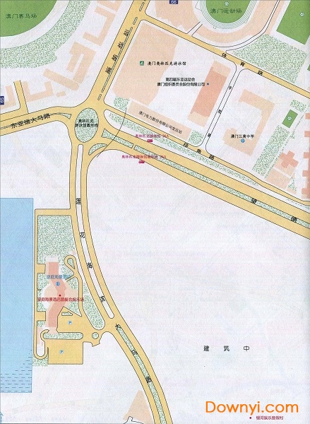 澳门氹仔岛地图高清版