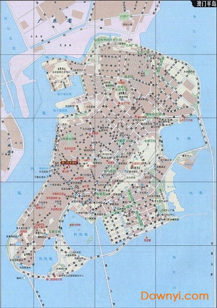 澳门详细地图全图