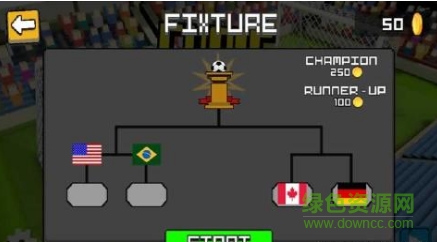 双人足球对战手机游戏汉化版(CubicSoccer3D)